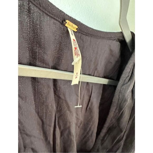 New Free People Devon Midi Dress in Black Size Small - Picture 4 of 6